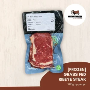 [FROZEN] GRASS FED RIBEYE STEAK - HALAL (200g up per pc)